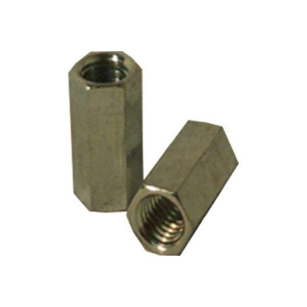 Steelworks Coupling Nut, #10-24, Steel, Zinc Plated 11842 - main